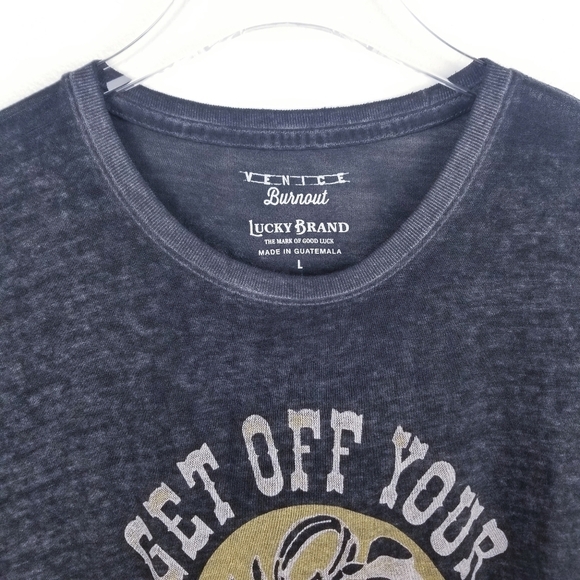 Lucky Brand Venice Burnout Graphic Tee Shirt - Picture 8 of 8